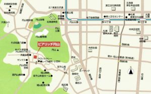 ピアリッヂ円山 周辺地図